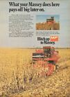 1974 Xlarge Print Ad Of Massey Ferguson Mf 750 Farm Tractor Combine