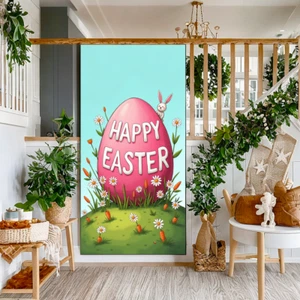 Decorative Easter Decorations Easy to Hang Backdrop Neon Style for Outdoor - Picture 1 of 14