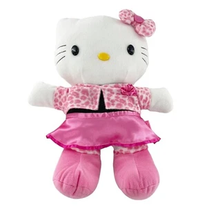 Sanrio Hello Kitty Plush Backpack With Pink Outfit & Bow 2007 Zipper Pouch Bag - Picture 1 of 11