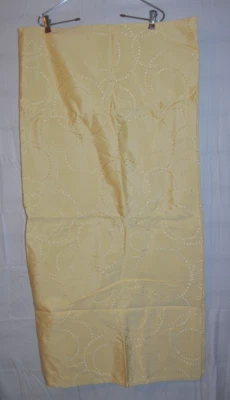 ECLIPSE Miley Yellow Black Out Curtain Drape Panel 42" X 82" Therma Back - Image 1 of 2