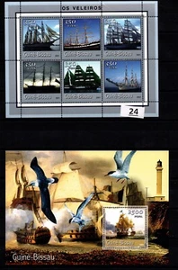 / GUINEA - MNH - TRANSPORTATION - SHIPS - BIRDS - 2001 - Picture 1 of 1