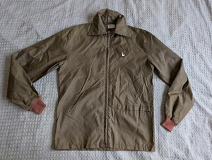 Duckster Jacket Adult Small Brown Lightweight Nylon Collared Vintage USA Made - Picture 1 of 12