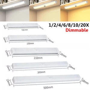 LED Unterbauleuchte mit Bewegungsmelder & Akku USB Aufladbar Küchenschrank Licht - Bild 1 von 20