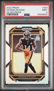 George Pickens 2022 Panini Prizm #329 Silver Prizm PSA 9 - Bild 1 von 2