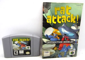 Rat Attack! (Nintendo 64, 2000) Rare n64 Authentic Cartridge + Manual! - Picture 1 of 2