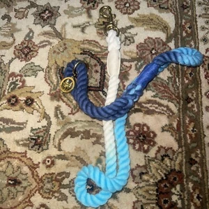 Top Paw Blue And White Tri Color Rope 4 Foot Dog Leash (NWT) - Picture 1 of 4