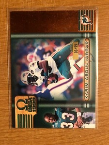 1999 Pacific Omega Copper Karim Abdul -Jabbar Miami Dolphins UCLA 06/99