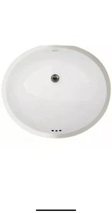 QUALITY - ROHL Oval UNDERMOUNT lavatory BATHROOM SINK w/front overflow rfe2081wh - Picture 1 of 1