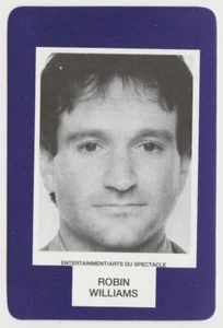 Tarjeta de juego cara a cara Robin Williams 1993 - tarjeta única de juego canadiense - Imagen 1 de 2