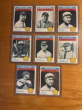 1973 Topps All Time Leaders Complete Set (8) Ruth Aaron Gehrig Cobb EX BV$160 A