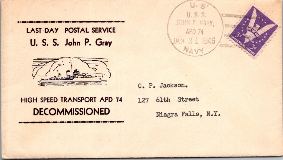 USS John P. Gray desmantelado - 1.3.1946 - F51551 Foto 1 de 2