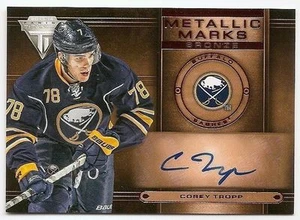 13/14 PANINI TITANIUM METALLIC MARKS BRONZE AUTOGRAPH Corey Tropp #MM29 - Picture 1 of 1