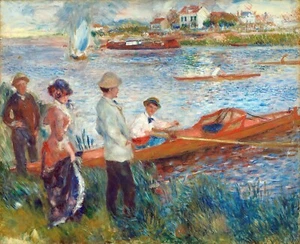 Oarsmen at Chatou Painting by Pierre-Auguste Renoir Reproduction - Picture 1 of 3