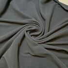 Plain Premium Ribbed Striped Raised Scuba Jersey Stretch Dress Fabric 50"
