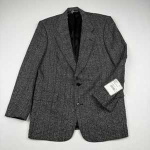 Christian Dior Blazer Mens 40 Wool Silk Blend Tweed Classic Fit Jacket - Picture 1 of 12