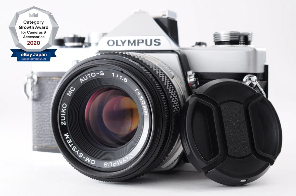 **NEAR MINT-** Olympus M-1 SLR 35mm + Zuiko MC Auto-S 50mm f/1.8 + Cap FromJapan - Image 1 of 4
