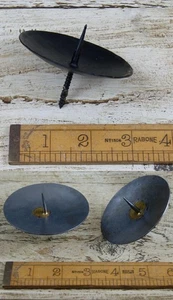 Rustic iron Nail/screw in tealight candle holder Blacksmith hand forged Vintage - Picture 1 of 11