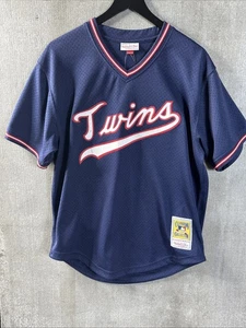 Mitchell And Ness Kirby Puckett Minnesota Twins Jersey Size Large Baseball MLB - Picture 1 of 6