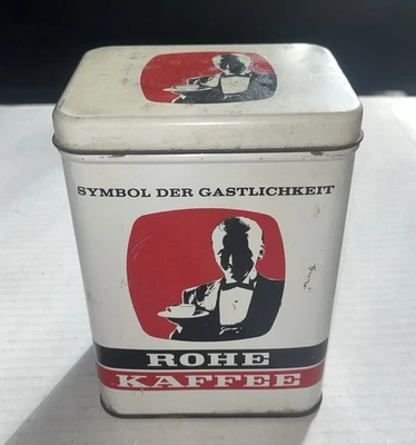 Vintage SYMBOL DER GASTLICHKEIT ROHE KAFFEE GERMAN COFFEE TIN - Image 1 of 4
