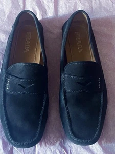 Prada Schwarz Wildleder Halbschuhe Herren Fahrer US 11 / Italien 44. " 20D 001 11 - Bild 1 von 21