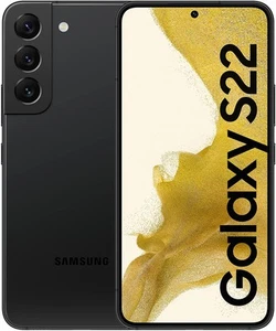Samsung Galaxy S22 Dual-SIM Smartphone 256GB Schwarz Phantom Black - Sehr Gut - Afbeelding 1 van 3