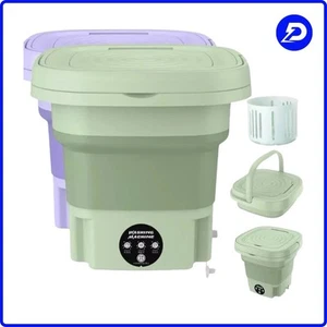 MINI LAVATRICE PORTATILE PIEGHEVOLE COMPLETA SECCHIO 9 LT CENTRIFUGA 3 PROGRAMMI - Imagen 1 de 11