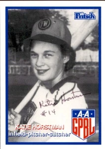 1995-96 Fritsch AAGPBL #272 Katie Horstman Fort Wayne Daisies Signed Card - Picture 1 of 2