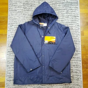 Ozark Trail Blue All Weather Insulated Rain Jacket Coat Mens Medium -Flaws - Picture 1 of 14