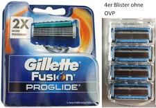 GILLETTE FUSION PROGLIDE RASIERKLINGEN 4 STÜCK im Blister ohne OVP