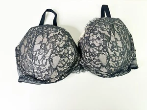 Victoria's Secret 38DD sehr sexy Push-up-BH Spitze schwarz nude gebraucht, in einwandfreiem Zustand - Bild 1 von 8