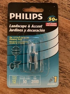 Philips Landscape and Accent 50W T4 Bi-pin Base 12-Volt Light Bulb - Picture 1 of 2