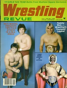 RICK MARTEL/STEVE O Wrestling Revue Magazine June 1983 TOMMY RICH/TIGER MASK - Picture 1 of 1