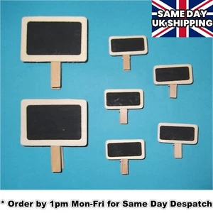Blackboard Chalkboard Clip Pegs: plants, labels pub, memo, wedding, small & mini - Imagen 1 de 6