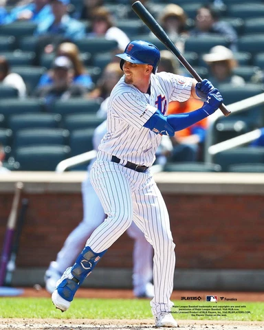 Jeff McNeil New York Mets Unsigned Preparing to Bat Photograph Cover