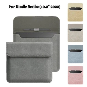 For Kindle Scribe 10.2" Case PU Leather Sleeve Bag Fold Cover With Pen Holder - Picture 1 of 23