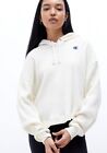 Sweat à capuche femme en tricot gaufre blanc taille XL