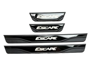 4Pcs Black Door Scuff Sill Cover Panel Step Protector for Ford Escape Accessorie - Picture 1 of 13