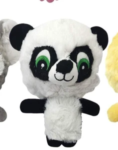 Multipet Pet Knobby Noggins 4 inch Panda big head tiny body dog toy big squeaker - Picture 1 of 1