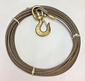 Drahtseil Windenschnur 3/8” x 150’ Abschleppwagen Abschleppwagen Stahlkern EIPS Grade Kabel - Bild 1 von 5