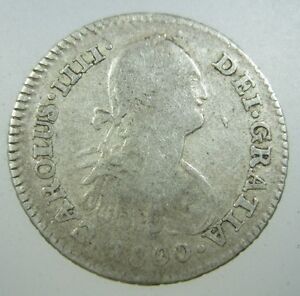 BOLIVIA SPAIN 1 REAL 1800 PTS PP POTOSI SILVER SCARCE #G SPANISH COLONY COIN