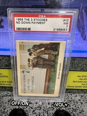 1959 The 3 Stooges #43 "No Down Payment" Graded PSA 7 NM - Curly Moe & Larry! - Image 1 of 4