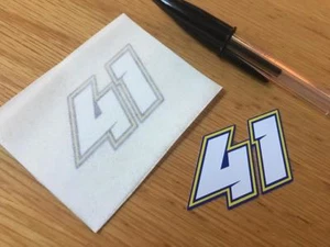 Brad Binder número de carrera 41 (par muy pequeño) - Imagen 1 de 1