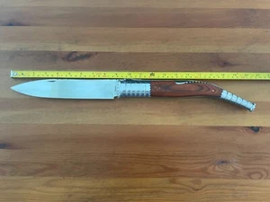 9 in. Estilete Spanish Navaja Folding Knife Red Stamina Wood Handle from Spain - Picture 1 of 14