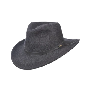 Scala Men's Anchorage Charcoal Wool Hat DF49-CHARC - Picture 1 of 5