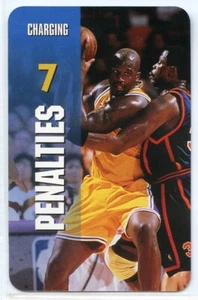 Tarjeta de juego interactiva de TV de la NBA 1998 - Penalizaciones - Shaquille O'Neal - Lakers - Imagen 1 de 2