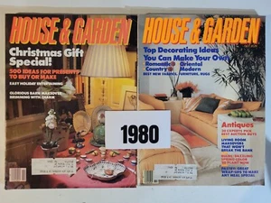 1980 Vintage HOUSE & GARDEN Magazine Lot Of 2 - Picture 1 of 3