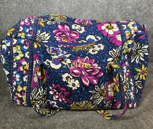 Vera Bradley Weekender Tote Duffle Bag African Violet Embroidered Custom Kellie - Picture 1 of 12