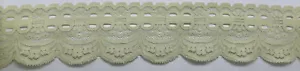 2&3/4" MINTGRÜN STRETCH SPITZE GESICHTSMASKE STOFFBORTE 40 YARD - Bild 1 von 1