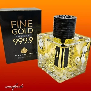 Eau de Toilette Fine Gold for Men 999,9, 100 ml Glasflakon Art.-Nr. 43175 - Bild 1 von 6