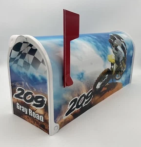 Motocross moto de cross buzón personalizado regalo de cumpleaños para hermano - Imagen 1 de 15